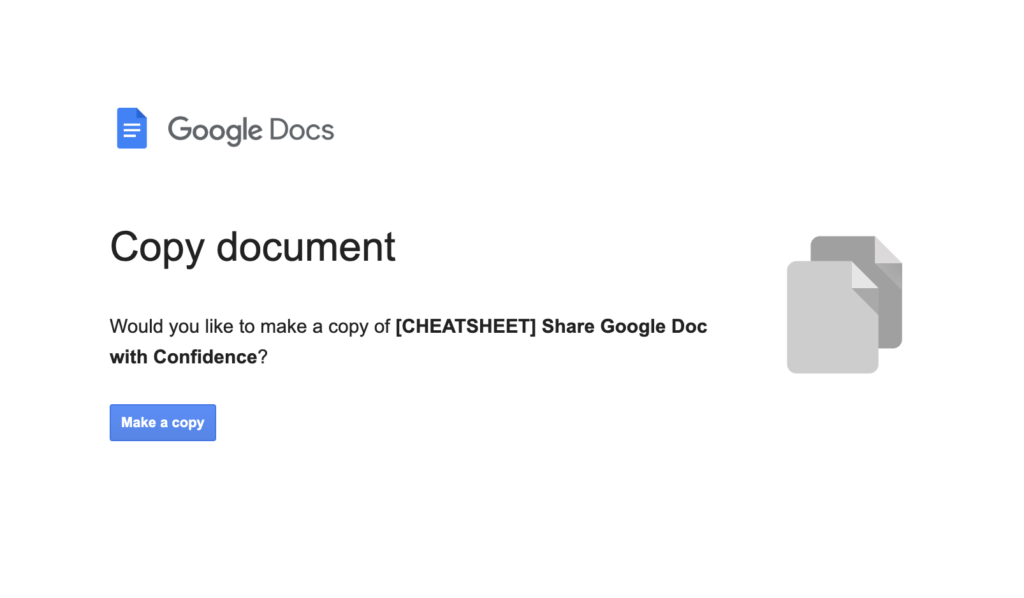 share google docs - copy link